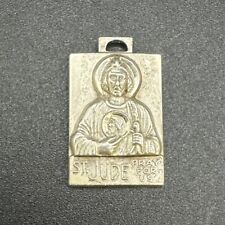 Vintage St Jude Pray For Us Charm Jesus E31 picture