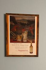Vintage Seagram's V.O. Canadian Whisky Wall Print Advertisement Decor Framed picture