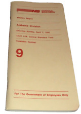 APRIL 1991 NORFOLK SOUTHERN ALABAMA DIVISION EMPLOYEE TIMETABLE #9 picture
