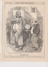 1900 Punch Cartoon Lord Salisbury Warned Don't Play Ducks & Drakes with Majority picture