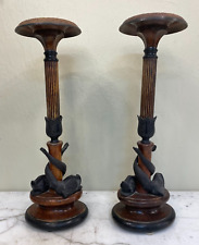 Pair of Large Candle Holders picture