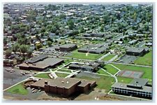 c1960's Aerial View Of Northwest Community College Powell Wyoming WY Postcard picture