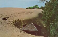 Buried Spring House Built In 1938 Desert Of Maine Vintage Chrome Post Card picture