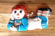 VTG 1977 Raggedy Ann Bobbs Merrill Decor Prop Girls Room Wall Hanging Preowned picture