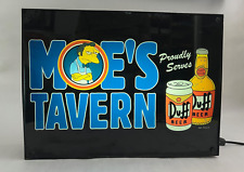 VTG THE SIMPSONS MOE'S TAVERN LIGHT BOX DUFF BEER BAR SIGN WORKS GREAT LICENSED picture