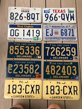 Lot of 10 Miscellaneous License Plates picture