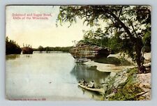 Dells Of Wisconsin WI-Wisconsin Inkstand & Sugar Bowl Vintage Souvenir Postcard picture