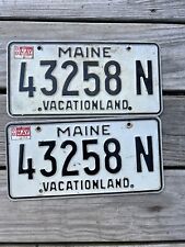 Maine 1988 Pair License Plate 1988 Pair  Maine License Plates picture
