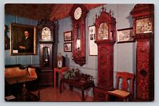Grandfather Clocks American Clock & Watch Museum Bristol CT Vintage Postcard picture