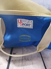 Vtg 80s SOHIO Handled Canvas Duffel Duffle Bag US Sport Gas Oil Advertising READ picture