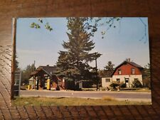 Postcard ME Maine Wesley Washington County Hawkins Service Gas Station Roadside picture