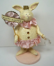 ESC Trading Co. Easter Bunny Rabbit with Crown Heather Myers 2002 picture