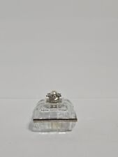 Lenox Trinket Box Lead Crystal w/ Faux **Pearl Knob Accent** picture