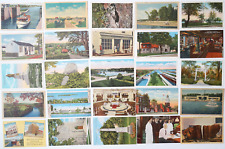 MICHIGAN Postcard LOT 25 Vintage Mixed City Views Old Post Cards MI Unposted picture