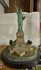 Danbury Mint Lighted Commemorative Statue of Liberty With American Flag picture