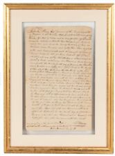 Patrick Henry Signed Autograph Framed Document - 8 x 13 - Beckett BAS LOA picture