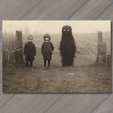 👻 POSTCARD Weird Creepy Vintage Vibe Masks Halloween Cult Unusual Costume Kids picture