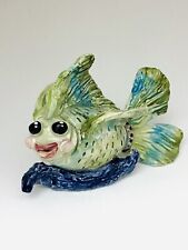 Extremely Rare Amy Lacombe Green Tone Fish Custom Cat Vintage Estate picture