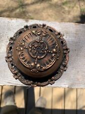 Vintage Cast Iron / Bronze Crank Style Door Bell Wall Mount 3