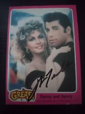 1978 Topps Grease #1 Danny and Sandy autographed by John Travolta picture