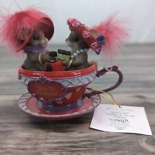 Vintage Enesco Hamilton Charming Tails Mouse Figurine You’re So Tea-lightful  picture