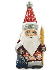 Santa Claus Figurine Christmas Decoration Russian Wooden, 6