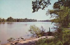 Banks of the Maumee River near Defiance, Ohio OH vintage unposted picture