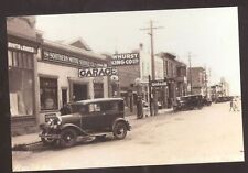 REAL PHOTO BUTTE MONTANA DOWNTOWN MECHANIC GARAGE OLD CARS POSTCARD COPY picture
