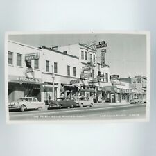 Willows California Palace Hotel RPPC Postcard 1950s Cafe Drugs Store Street H630 picture