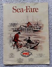 Vintage 1968 Sea-Fare New England Oyster House Seafood Restaurant Menu Florida picture