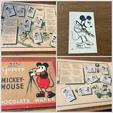 1931 MERE DeFAMILLE MICKEY MOUSE GEVERS CHOCOLATE 🍫 ALBUM 42 OF 50 CARDS RARE picture