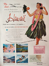 1952 September Holiday Original Art Ad Advertisement Tropical Vacation in Hawaii picture