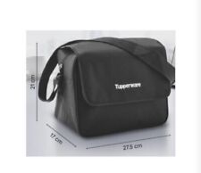 Tupperware Logo Lunch Bag Black 6x6x5 New picture