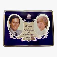 Prince Charles & Princess Diana Collector Cadbury Candy Tin Wedding Theme 1981 picture