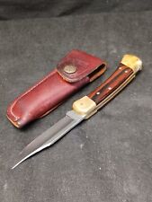 Vintage BUCK (1010 C) USA Hunting Knife Lockback Buck Leather Sheath Very Nice picture