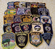 LOT OF 25 DIFFERENT POLICE PATCH / PATCHES  NEW UNUSED MINT CONDITION  LOT 6-7 picture