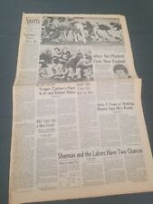 APRIL 6TH 1976 LOS ANGELES TIMES SPORTS SECTION 49ERS GET JIM PLUNKETT FROM PATS picture