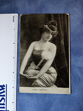 A Type of French Beauty Woman Strapless Dress Tiara Douglas Postcard Machine Co picture