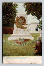Postcard Sheridan Grave Arlington Cemetery, Raphael Tuck Antique A13 picture