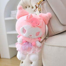 KUROMI Cute Pink Sakura Kuromi Plush Doll Plushie Bag Pendant Birthday Gift Toy  picture