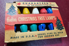 VINTAGE GE C6 FLAME LAMP CHRISTMAS TREE CONE LIGHT BULBS (LOT OF 10)TESTED Boxed picture