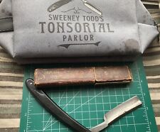 SWEENEY TODD_BROADWAY musical LOT + Show-inspired antique ENGLISH Barber’s RAZOR picture