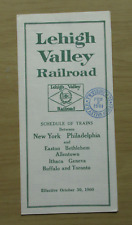 LV LEHIGH VALLEY Public Timetable: 10/30/60 System  **Final Issue** picture