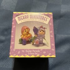 Vintage Hallmark Merry Miniatures in box 2-Pc Set 'Easter Parade' 1997 picture