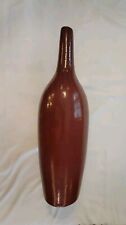 Vintage Ikea Ceramic Red Floor Vase 22 Inches Tall Some Surface Blemishes  picture