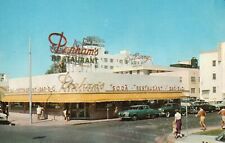 Vintage Postcard Parham's Restaurant Braskfast Lunch Dinner Miami Beach Florida picture
