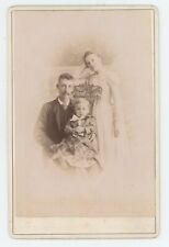 Antique c1880s Cabinet Card  Stunning Portrait of Beautiful Family Lawrence, MA picture