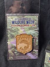 Wilderness Wildlife Week Pin Pigeon Forge TN - JR. RANGER Badge - NEW picture