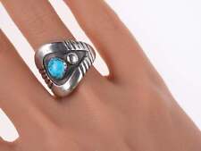 sz8.5 Vintage Southwestern Modernist sterling and turquoise ring picture