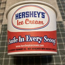 Vintage HERSHEY’S Ice Cream Wax Paper Cups 10oz Drive In Restaurant Parlor picture